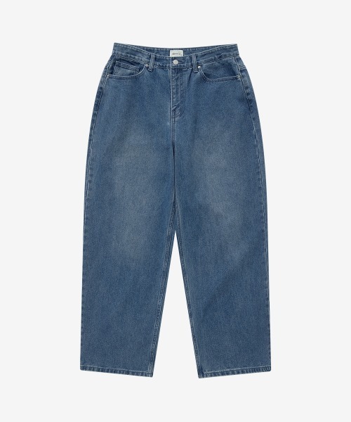 COVERNAT（カバーナット）の「[SOOBIN着用] RING-SPUN WIDE DENIM PANTS（デニムパンツ・メンズ・ブラック/ダークインディゴブルー/ライトインディゴブルー/ブルーグリーン・X-SMALL/SMALL/MEDIUM/LARGE/X-LARGE）」の2枚目の写真