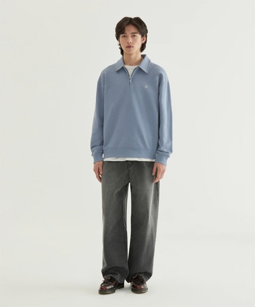 COVERNAT（カバーナット）の「[SOOBIN着用] RING-SPUN WIDE DENIM PANTS（デニムパンツ・メンズ・ブラック/ダークインディゴブルー/ライトインディゴブルー/ブルーグリーン・X-SMALL/SMALL/MEDIUM/LARGE/X-LARGE）」の11枚目の写真