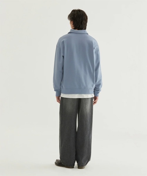 COVERNAT（カバーナット）の「[SOOBIN着用] RING-SPUN WIDE DENIM PANTS（デニムパンツ・メンズ・ブラック/ダークインディゴブルー/ライトインディゴブルー/ブルーグリーン・X-SMALL/SMALL/MEDIUM/LARGE/X-LARGE）」の6枚目の写真