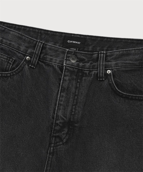 COVERNAT（カバーナット）の「[SOOBIN着用] RING-SPUN WIDE DENIM PANTS（デニムパンツ・メンズ・ブラック/ダークインディゴブルー/ライトインディゴブルー/ブルーグリーン・X-SMALL/SMALL/MEDIUM/LARGE/X-LARGE）」の7枚目の写真