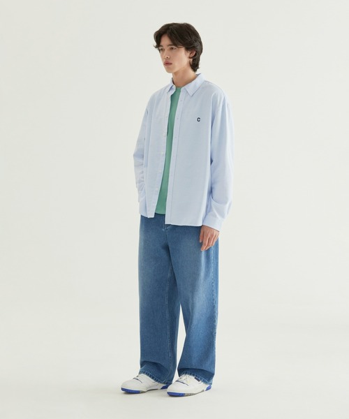 COVERNAT（カバーナット）の「[SOOBIN着用] RING-SPUN WIDE DENIM PANTS（デニムパンツ・メンズ・ブラック/ダークインディゴブルー/ライトインディゴブルー/ブルーグリーン・X-SMALL/SMALL/MEDIUM/LARGE/X-LARGE）」の14枚目の写真