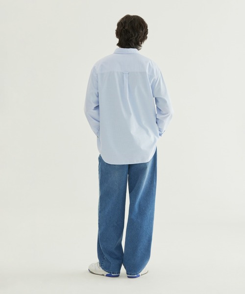 COVERNAT（カバーナット）の「[SOOBIN着用] RING-SPUN WIDE DENIM PANTS（デニムパンツ・メンズ・ブラック/ダークインディゴブルー/ライトインディゴブルー/ブルーグリーン・X-SMALL/SMALL/MEDIUM/LARGE/X-LARGE）」の15枚目の写真