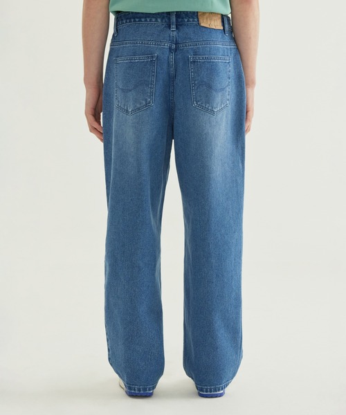 COVERNAT（カバーナット）の「[SOOBIN着用] RING-SPUN WIDE DENIM PANTS（デニムパンツ・メンズ・ブラック/ダークインディゴブルー/ライトインディゴブルー/ブルーグリーン・X-SMALL/SMALL/MEDIUM/LARGE/X-LARGE）」の18枚目の写真
