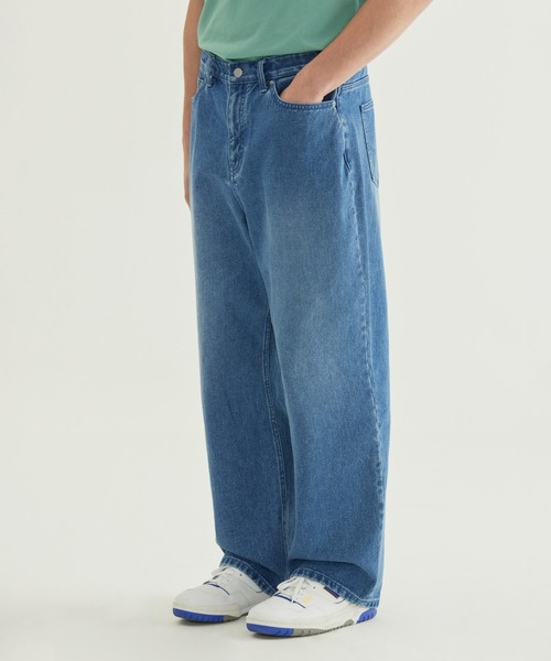 COVERNAT（カバーナット）の「[SOOBIN着用] RING-SPUN WIDE DENIM PANTS（デニムパンツ・メンズ・ブラック/ダークインディゴブルー/ライトインディゴブルー/ブルーグリーン・X-SMALL/SMALL/MEDIUM/LARGE/X-LARGE）」の17枚目の写真