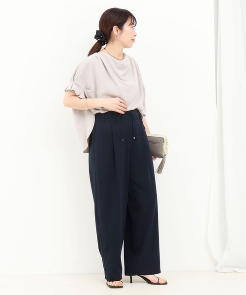 MICO COULIER（ミコクリエ）の「ツイルパンツ（その他パンツ・レディース・ブラウン/ネイビー/オフホワイト・38/36）」の6枚目の写真