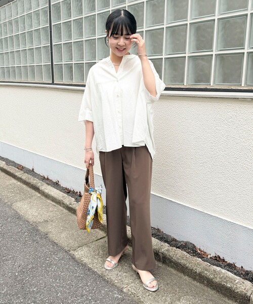 MICO COULIER（ミコクリエ）の「ツイルパンツ（その他パンツ・レディース・ブラウン/ネイビー/オフホワイト・38/36）」の17枚目の写真