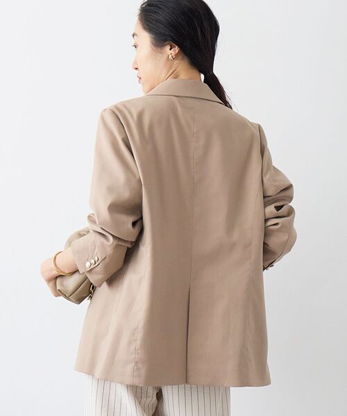 le.coeur blanc（ルクールブラン）の「ダブルブレストジャケット（テーラードジャケット・レディース・ベージュ/ネイビー・36/38）」の15枚目の写真
