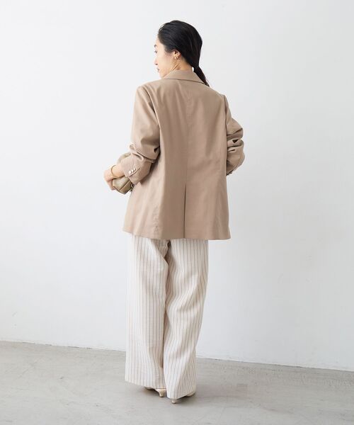 le.coeur blanc（ルクールブラン）の「ダブルブレストジャケット（テーラードジャケット・レディース・ベージュ/ネイビー・36/38）」の22枚目の写真