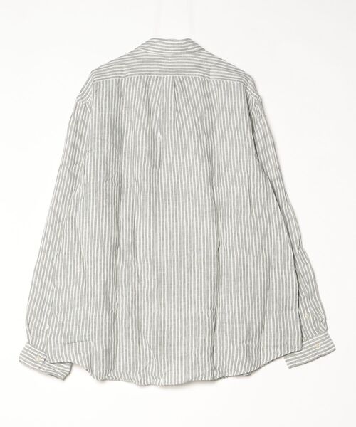 POLO RALPH LAUREN(ポロ ラルフ ローレン)の「クラシック フィット ストライプド リネン シャツ(シャツ/ブラウス・メンズ・グリーン・S/M/L/XXL)」の2枚目の写真