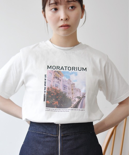 Meli rich（メリーリッチ）の「カラーフォトプリントコンパクトＴ（Tシャツ/カットソー・レディース・ホワイト系その他/ホワイト系その他2/ブラック/ホワイト系その他3・FREE）」の13枚目の写真