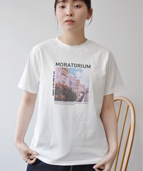 Meli rich（メリーリッチ）の「カラーフォトプリントコンパクトＴ（Tシャツ/カットソー・レディース・ホワイト系その他/ホワイト系その他2/ブラック/ホワイト系その他3・FREE）」の14枚目の写真