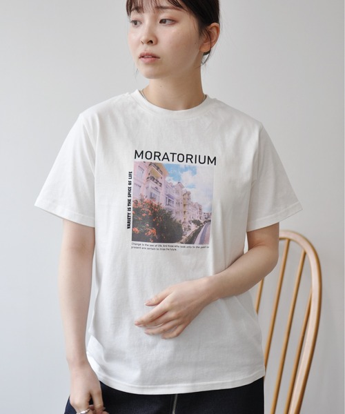 Meli rich（メリーリッチ）の「カラーフォトプリントコンパクトＴ（Tシャツ/カットソー・レディース・ホワイト系その他/ホワイト系その他2/ブラック/ホワイト系その他3・FREE）」の15枚目の写真