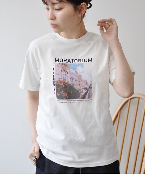 Meli rich（メリーリッチ）の「カラーフォトプリントコンパクトＴ（Tシャツ/カットソー・レディース・ホワイト系その他/ホワイト系その他2/ブラック/ホワイト系その他3・FREE）」の16枚目の写真