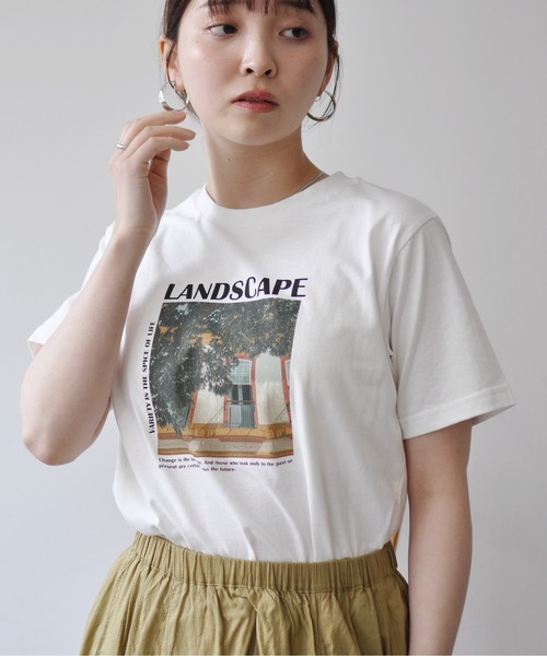 Meli rich（メリーリッチ）の「カラーフォトプリントコンパクトＴ（Tシャツ/カットソー・レディース・ホワイト系その他/ホワイト系その他2/ブラック/ホワイト系その他3・FREE）」の20枚目の写真