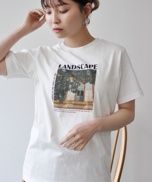 Meli rich（メリーリッチ）の「カラーフォトプリントコンパクトＴ（Tシャツ/カットソー・レディース・ホワイト系その他/ホワイト系その他2/ブラック/ホワイト系その他3・FREE）」の21枚目の写真