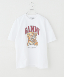 U by SPICK&SPAN | GANNI / ガニー Heavy Cotton Jersey Beaded Baby Ti(Tシャツ/カットソー)