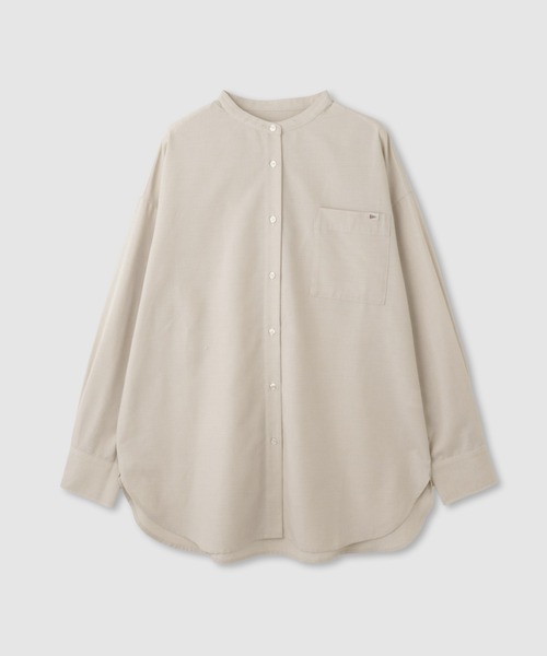 NAVY（ネイビー）の「NAVY　リネンブレンドバンドカラールーズシャツ（シャツ/ブラウス・レディース・ネイビー/ベージュ/ブルー・M/L）」の14枚目の写真