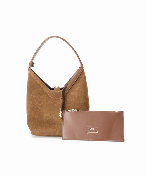 U by SPICK&SPAN（ユーバイスピックアンドスパン）の「CHRISTIAN VILLA /クリスチャン ヴィラ スエード2WAY BAG（ハンドバッグ・レディース・ブラウン・FREE）」の3枚目の写真