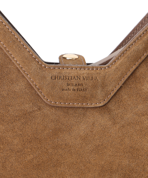 U by SPICK&SPAN（ユーバイスピックアンドスパン）の「CHRISTIAN VILLA /クリスチャン ヴィラ スエード2WAY BAG（ハンドバッグ・レディース・ブラウン・FREE）」の6枚目の写真
