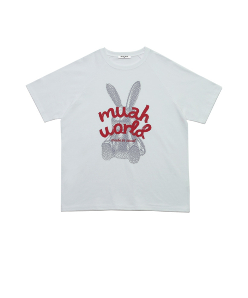 muahmuah（ムーアムーア）の「レビットムア レグラン半袖Tシャツ [3色]（Tシャツ/カットソー・レディース・アイボリー/ブラック/ミント・FREE）」の17枚目の写真