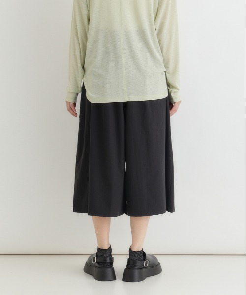 Right-on（ライトオン）の「【HONEYSUCKLE ROSE】シャーリングウエストパンツ (スカート見え / クロップド丈 / サイドポケット)（その他パンツ・レディース・ブラック/カーキブラウン/ネイビー・L/M）」の17枚目の写真