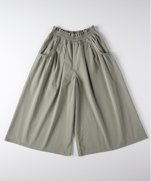 Right-on（ライトオン）の「【HONEYSUCKLE ROSE】シャーリングウエストパンツ (スカート見え / クロップド丈 / サイドポケット)（その他パンツ・レディース・ブラック/カーキブラウン/ネイビー・L/M）」の19枚目の写真