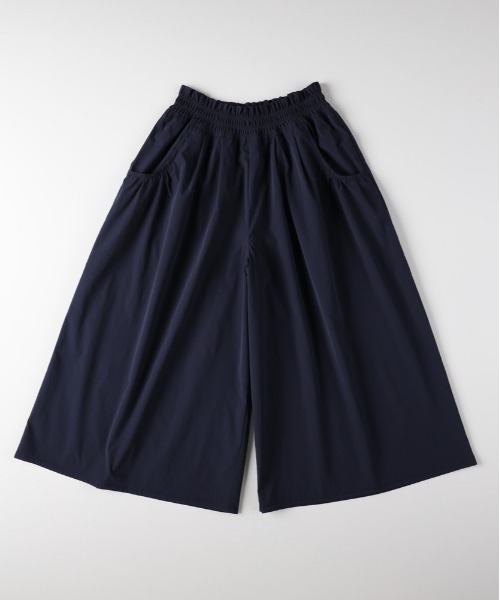 Right-on（ライトオン）の「【HONEYSUCKLE ROSE】シャーリングウエストパンツ (スカート見え / クロップド丈 / サイドポケット)（その他パンツ・レディース・ブラック/カーキブラウン/ネイビー・L/M）」の5枚目の写真