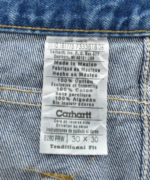 Carhartt（カーハート）の「【USED】Carhartt デニムパンツ（デニムパンツ・メンズ・ブルー・MEDIUM）」の6枚目の写真