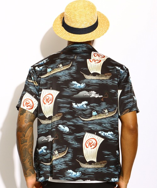 ROTAR（ローター）の「Ocean Current Aloha Shirt（シャツ/ブラウス・メンズ・オフホワイト/ブラック・MEDIUM/LARGE/X-LARGE）」の5枚目の写真