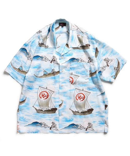 ROTAR（ローター）の「Ocean Current Aloha Shirt（シャツ/ブラウス・メンズ・オフホワイト/ブラック・MEDIUM/LARGE/X-LARGE）」の7枚目の写真