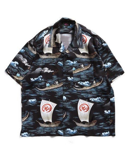 ROTAR（ローター）の「Ocean Current Aloha Shirt（シャツ/ブラウス・メンズ・オフホワイト/ブラック・MEDIUM/LARGE/X-LARGE）」の9枚目の写真