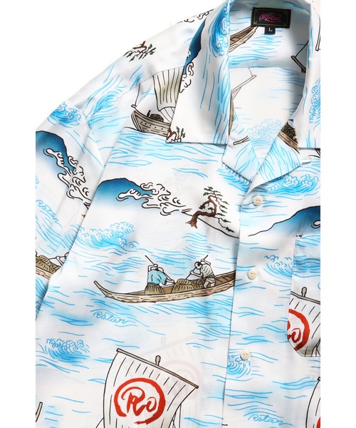 ROTAR（ローター）の「Ocean Current Aloha Shirt（シャツ/ブラウス・メンズ・オフホワイト/ブラック・MEDIUM/LARGE/X-LARGE）」の11枚目の写真