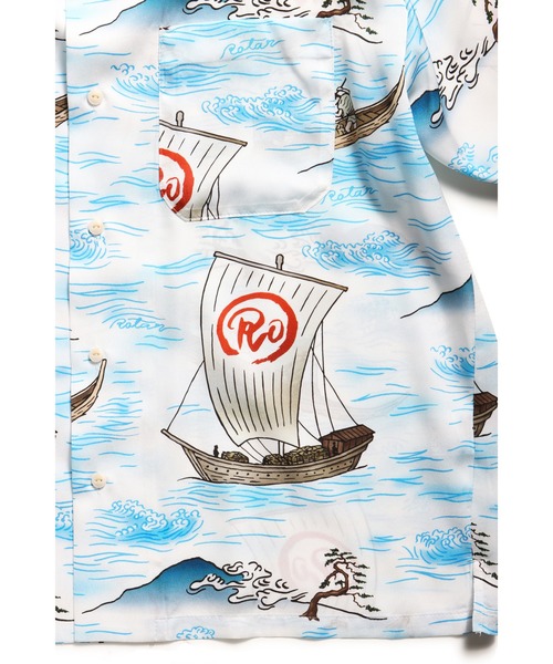 ROTAR（ローター）の「Ocean Current Aloha Shirt（シャツ/ブラウス・メンズ・オフホワイト/ブラック・MEDIUM/LARGE/X-LARGE）」の13枚目の写真