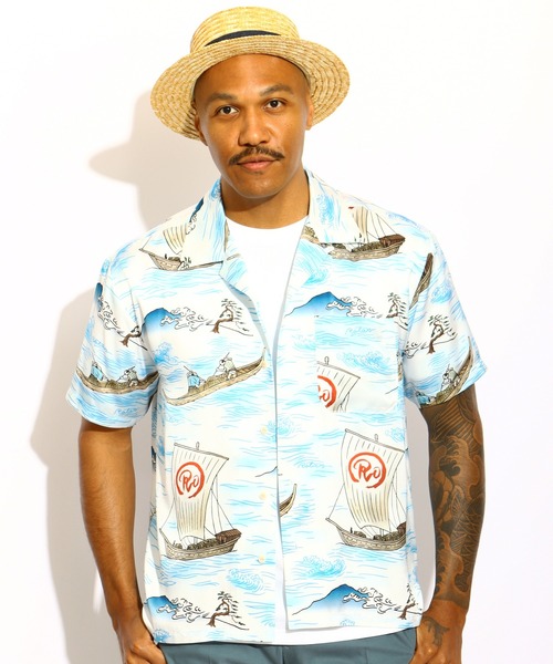 ROTAR（ローター）の「Ocean Current Aloha Shirt（シャツ/ブラウス・メンズ・オフホワイト/ブラック・MEDIUM/LARGE/X-LARGE）」の18枚目の写真