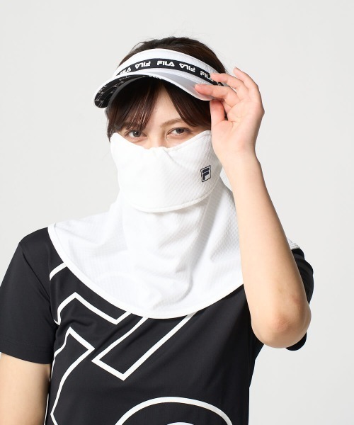 FILA GOLF(フィラゴルフ )の「【FILA GOLF:フィラゴルフ】レディースフェイスカバー フェイスマスク ゴルフ(マスク・レディース・ライトブルー・FREE)」の2枚目の写真