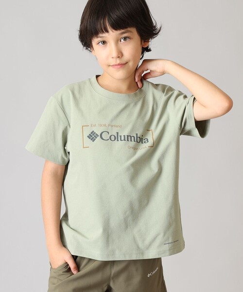 Columbia（コロンビア）の「Columbia/ キッズアイテム/ ユースタイムトゥトレイルトレイルショートスリーブグラフィックTシャツ /コロンビア（Tシャツ/カットソー・キッズ・ホワイト/パープル/グリーン・S/XS/M/L）」の2枚目の写真