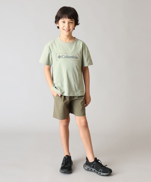 Columbia（コロンビア）の「Columbia/ キッズアイテム/ ユースタイムトゥトレイルトレイルショートスリーブグラフィックTシャツ /コロンビア（Tシャツ/カットソー・キッズ・ホワイト/パープル/グリーン・S/XS/M/L）」の21枚目の写真