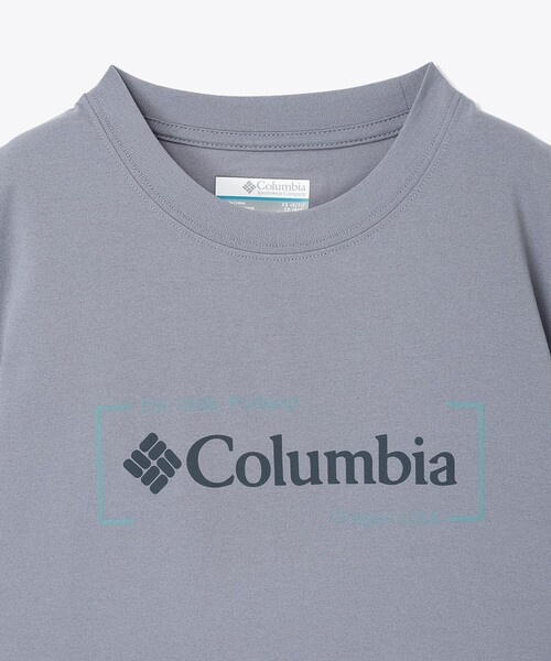 Columbia（コロンビア）の「Columbia/ キッズアイテム/ ユースタイムトゥトレイルトレイルショートスリーブグラフィックTシャツ /コロンビア（Tシャツ/カットソー・キッズ・ホワイト/パープル/グリーン・S/XS/M/L）」の9枚目の写真
