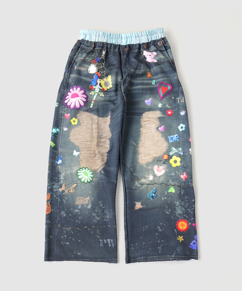 WISM（ウィズム）の「TOY DEVIL / トイデビル Transfer Print Sweat Pants Den（スウェットパンツ・メンズ・その他・2）」の6枚目の写真