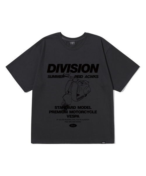 PEID(ペイド)の「PDディビジョン 半袖Tシャツ チャコール(Tシャツ/カットソー・レディース・チャコール・5/6/1/2/3/4)」の1枚目の写真