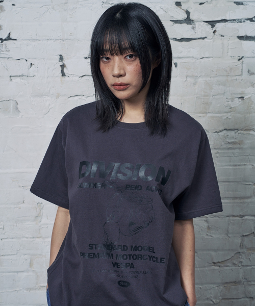 PEID(ペイド)の「PDディビジョン 半袖Tシャツ チャコール(Tシャツ/カットソー・レディース・チャコール・5/6/1/2/3/4)」の2枚目の写真