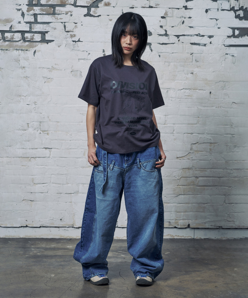 PEID(ペイド)の「PDディビジョン 半袖Tシャツ チャコール(Tシャツ/カットソー・レディース・チャコール・5/6/1/2/3/4)」の4枚目の写真
