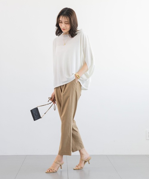 BARNYARDSTORM（バンヤードストーム）の「【『BABALOG』YouTubeご紹介アイテム】BARNYARDSTORM / リネンストレッチスリムパンツ【WEB限定サイズL】＜セットアップ対応＞（その他パンツ・レディース・ベージュ/ブラック・S/L/M）」の17枚目の写真