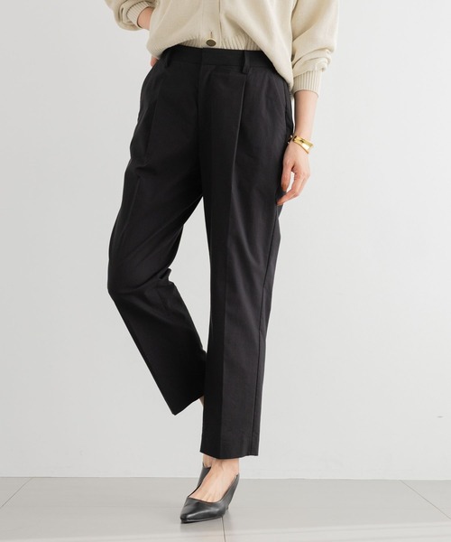 BARNYARDSTORM（バンヤードストーム）の「【『BABALOG』YouTubeご紹介アイテム】BARNYARDSTORM / リネンストレッチスリムパンツ【WEB限定サイズL】＜セットアップ対応＞（その他パンツ・レディース・ベージュ/ブラック・S/L/M）」の4枚目の写真