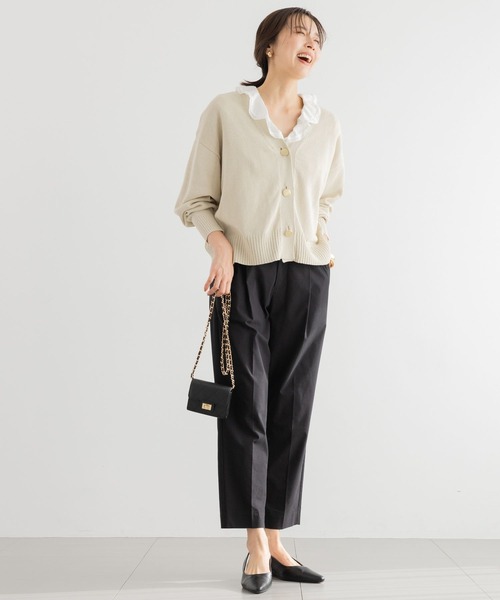 BARNYARDSTORM（バンヤードストーム）の「【『BABALOG』YouTubeご紹介アイテム】BARNYARDSTORM / リネンストレッチスリムパンツ【WEB限定サイズL】＜セットアップ対応＞（その他パンツ・レディース・ベージュ/ブラック・S/L/M）」の8枚目の写真