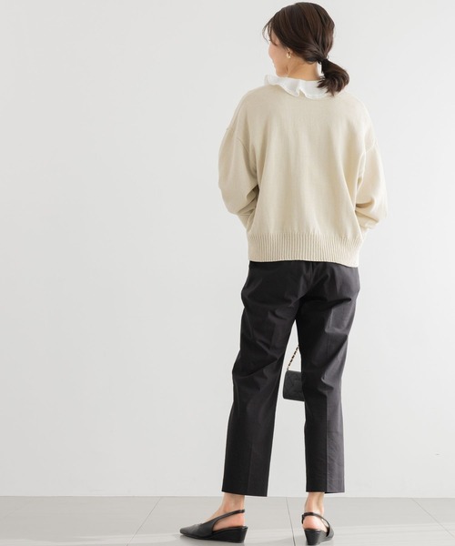 BARNYARDSTORM（バンヤードストーム）の「【『BABALOG』YouTubeご紹介アイテム】BARNYARDSTORM / リネンストレッチスリムパンツ【WEB限定サイズL】＜セットアップ対応＞（その他パンツ・レディース・ベージュ/ブラック・S/L/M）」の10枚目の写真