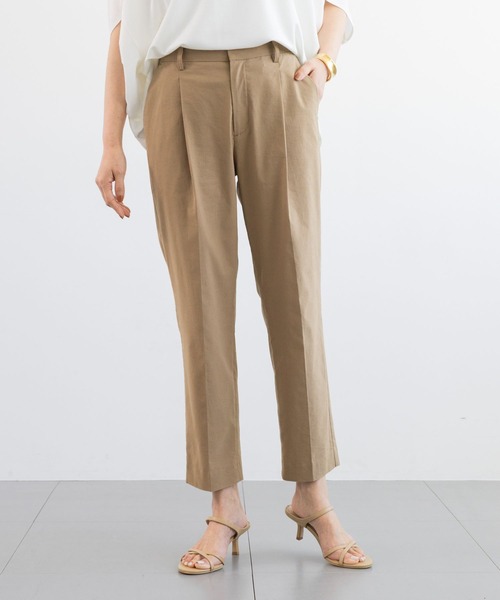 BARNYARDSTORM（バンヤードストーム）の「【『BABALOG』YouTubeご紹介アイテム】BARNYARDSTORM / リネンストレッチスリムパンツ【WEB限定サイズL】＜セットアップ対応＞（その他パンツ・レディース・ベージュ/ブラック・S/L/M）」の11枚目の写真