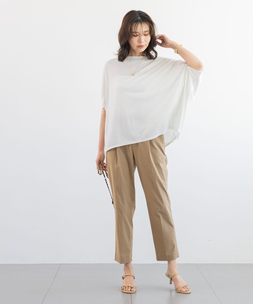 BARNYARDSTORM（バンヤードストーム）の「【『BABALOG』YouTubeご紹介アイテム】BARNYARDSTORM / リネンストレッチスリムパンツ【WEB限定サイズL】＜セットアップ対応＞（その他パンツ・レディース・ベージュ/ブラック・S/L/M）」の12枚目の写真