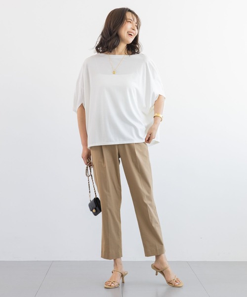 BARNYARDSTORM（バンヤードストーム）の「【『BABALOG』YouTubeご紹介アイテム】BARNYARDSTORM / リネンストレッチスリムパンツ【WEB限定サイズL】＜セットアップ対応＞（その他パンツ・レディース・ベージュ/ブラック・S/L/M）」の13枚目の写真