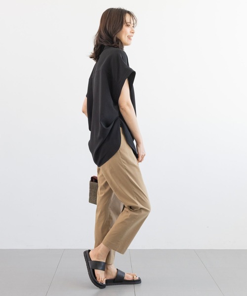 BARNYARDSTORM（バンヤードストーム）の「【『BABALOG』YouTubeご紹介アイテム】BARNYARDSTORM / リネンストレッチスリムパンツ【WEB限定サイズL】＜セットアップ対応＞（その他パンツ・レディース・ベージュ/ブラック・S/L/M）」の14枚目の写真